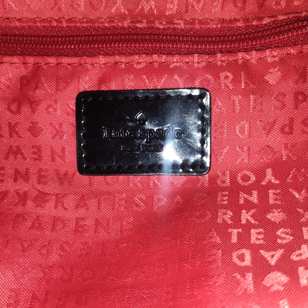 Kate Spade Sew Be It Stevie Lattice Print Shoulder Bag in Black & White - Picture 10 of 16